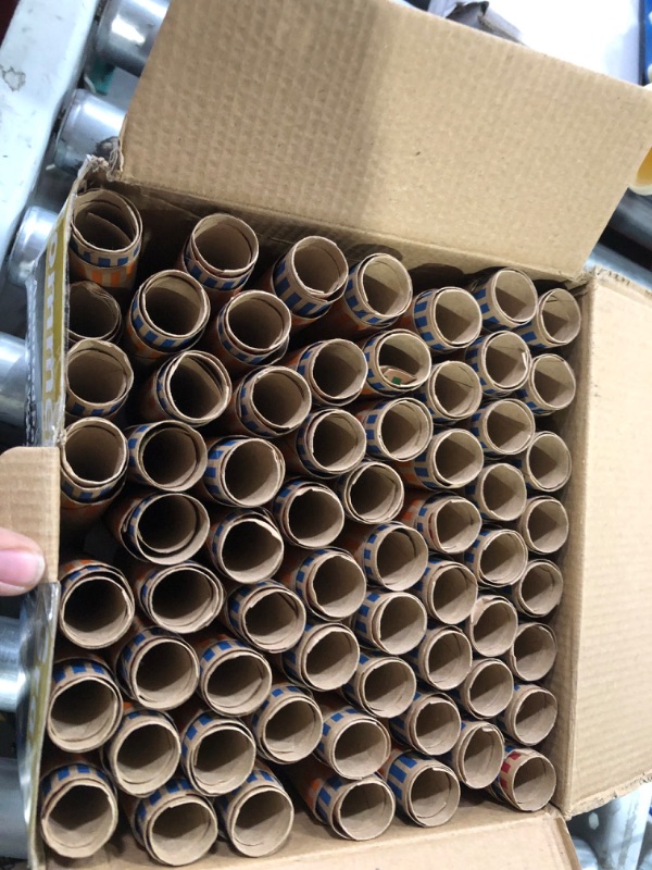 Photo 1 of L LIKED 512 Assorted Preformed Coin Wrappers, Quarters, Pennies, Nickels and Dimes (512 Assorted)