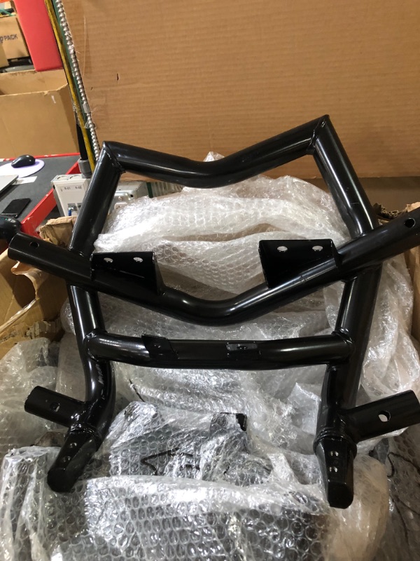 Photo 3 of SuperATV Front Bumper for Can-Am Maverick X3 (See Fitment)- Made of Heavy Duty Powder Coated Carbon Steel Tubing | Protects Entire Front End | Unique Aggressive Design | Mounts to Frame | Easy Install Black