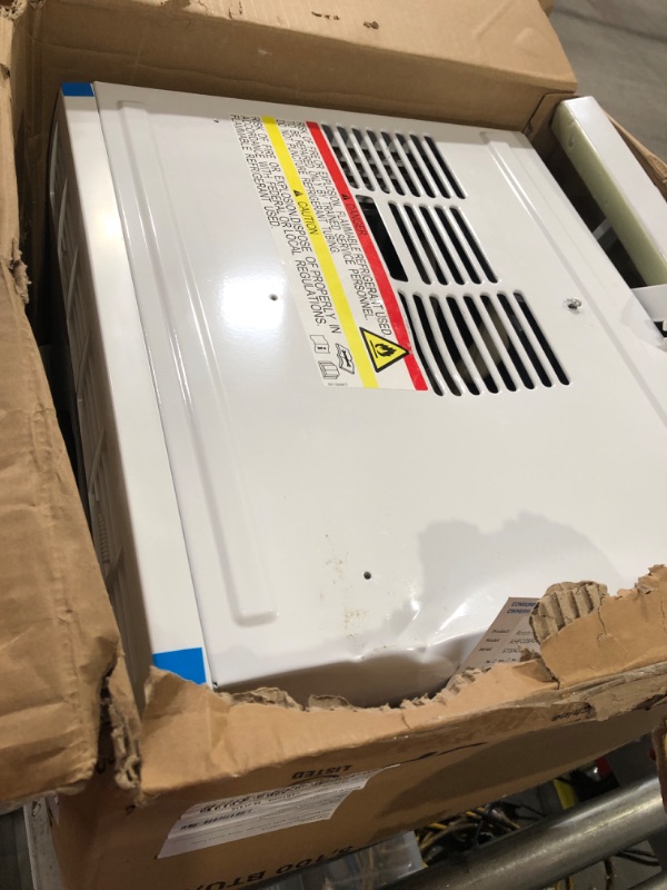 Photo 4 of * DAMAGED * 
GE Window Air Conditioner 5100 BTU, Efficient Cooling For Smaller Areas Like Bedrooms And Guest Rooms, 5K BTU Window AC Unit With Easy Install Kit, White White 5100 BTU Mechanical Controls