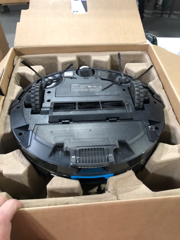 Photo 3 of * USED * 
Laresar Robot Vacuum and Mop with Auto Dirt Disposal, Max 3500pa Suction, App Control, Editable Map, Lidar Navigation Smart Mapping, Works with Alexa, L6 Pro Robot Vacuum Cleaner Ideal for Pet Hair 13.8*13.8*3.8 inches