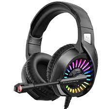 Photo 1 of ZIUMIER Gaming Headset with Microphone, Compatible with PS4 PS5 Xbox One PC Laptop, Over-Ear Headphones with LED RGB Light, Noise Canceling Mic, 7.1 Stereo Surround Sound