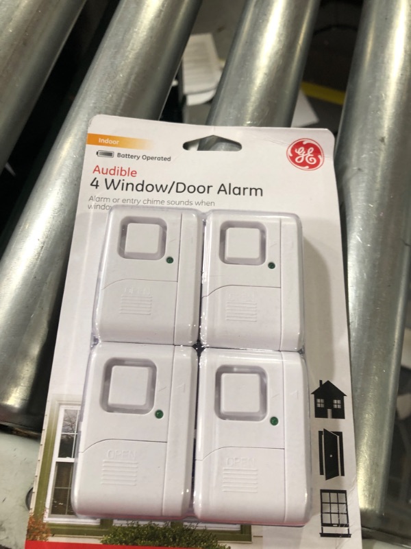 Photo 2 of GE 45174 Magnetic Indoor Window Alarms (4 PK)