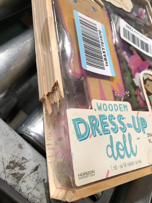 Photo 2 of * DAMAGED * 
Story Magic Wooden Dress-Up Doll by Horizon Group USA, Dress Up Magnetic Wood Double Sided Doll, Over 40 Outfit and Accessory Pieces, Creative Pretend Play, Perfect for Ages 4+ Wooden Dress Up