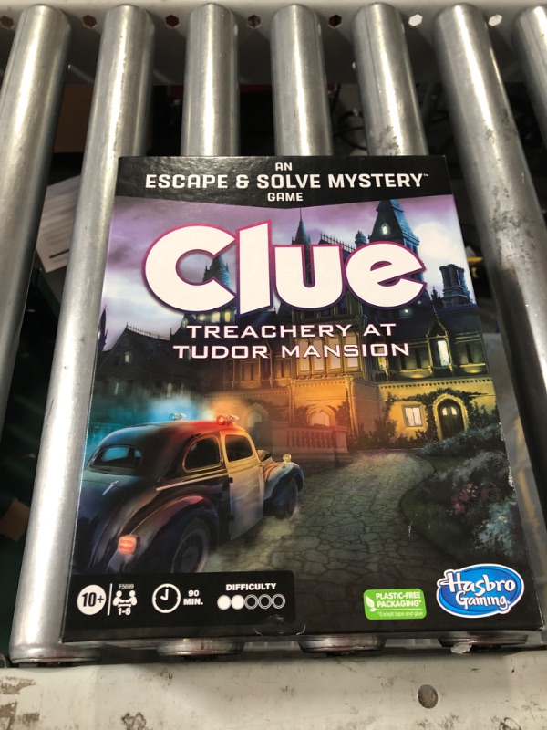 Photo 2 of Clue Board Game Treachery at Tudor Mansion, Clue Escape Room Game, Murder Mystery Games, Cooperative Family Board Game, Ages 10 and up, 1-6 Players