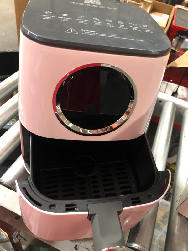 Photo 2 of * USED * 
 KOOC Large Air Fryer, 4.5-Quart Electric Hot Oven Cooker ( PINK )
