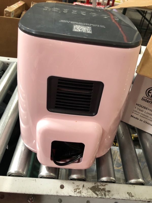 Photo 3 of * USED * 
 KOOC Large Air Fryer, 4.5-Quart Electric Hot Oven Cooker ( PINK )
