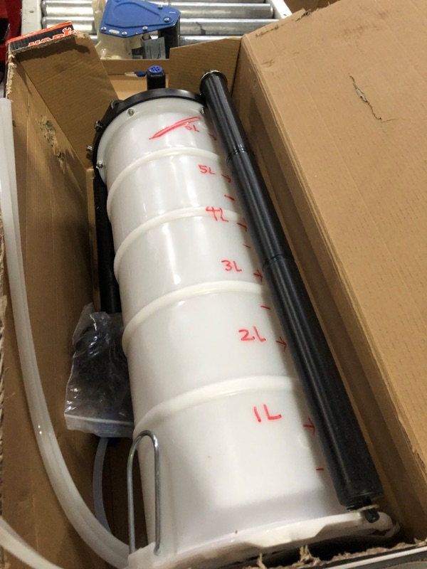 Photo 1 of HORUSDY 6.5 Liter Oil Changer Vacuum Fluid Extractor Pneumatic/Manual with Pump Tank Remover & Brake Bleeding Hose
