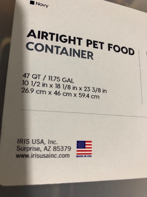 Photo 4 of **SEE NOTES** 
IRIS USA, Inc. IRIS Airtight Food Storage Container,35 lbs 47 QT / 11.75 GAL 