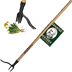 Photo 1 of * USED * 
Grampa's Weeder - The Original Stand Up Weed Puller Tool with Long Handle - Made with Real Bamboo & 4-Claw Steel Head Design - Easily Remove Weeds Without Bending, Pulling, or Kneeling