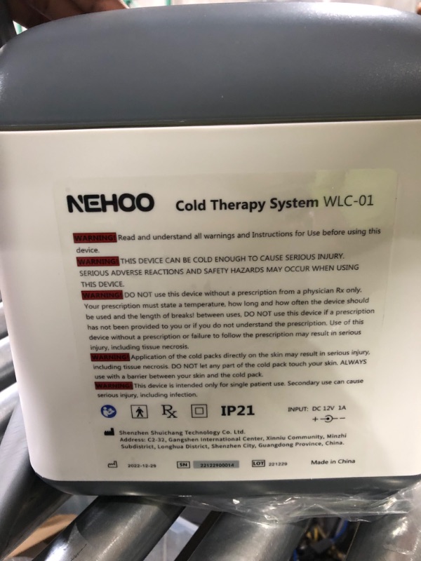 Photo 2 of (NOTES NEHOO Cold Therapy System, Low Noise Ice Therapy Machine, Post-Surgery  