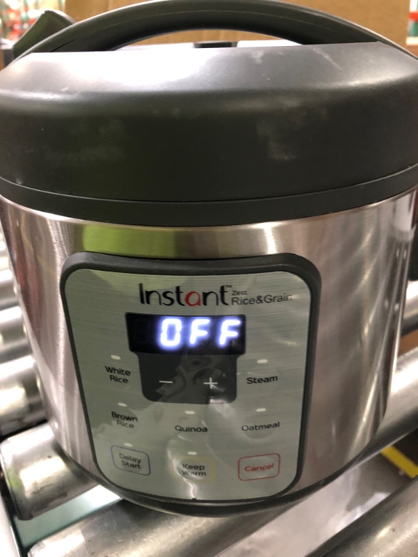 Photo 2 of [Used] Instant Zest 8 Cup One Touch Rice Cooker, From the Makers of Instant Pot, Steamer, 