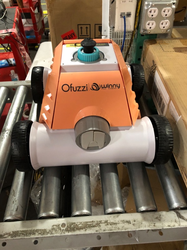 Photo 3 of (notes)Ofuzzi Winny Cyber 1000 Cordless Robotic Pool Cleaner, orange