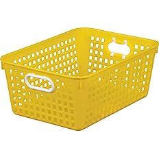 Photo 1 of (notes) Really Good Stuff Plastic Shelf Baskets yellow