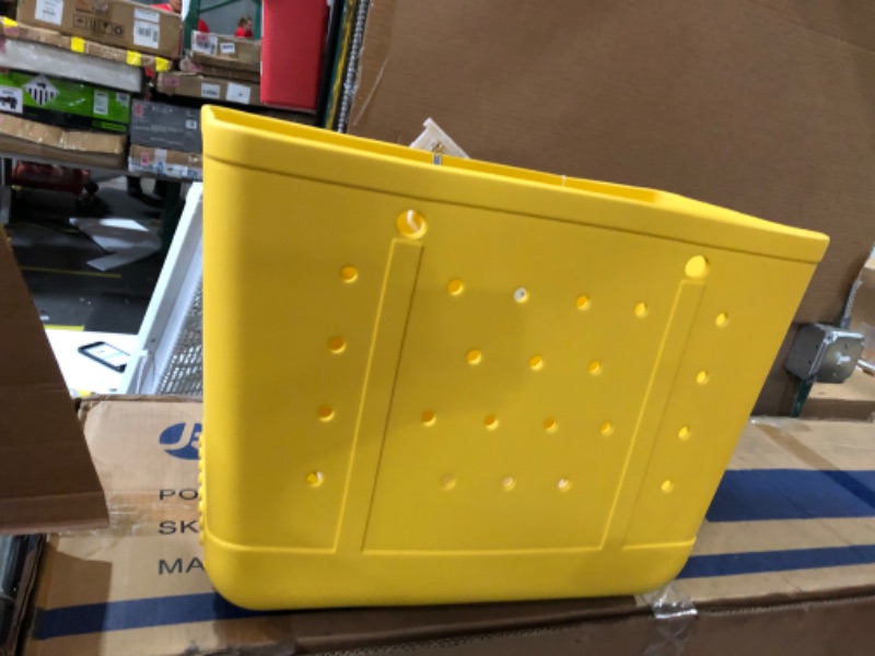 Photo 5 of (notes) Really Good Stuff Plastic Shelf Baskets yellow