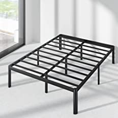 Photo 1 of 16 Inch Metal Platform Bed Frame / Steel Slat Support / No Box Spring Needed / Easy Assembly, King