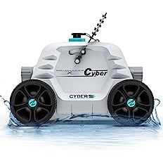 Photo 1 of * USED * 
Ofuzzi Winny Cyber 1000 Cordless Robotic Pool Cleaner, Max.95 Mins Runtime, Automatic Pool Vacuum for Ideal for Above/Half-Above Pools Up to 40 feet of Flat Bottom (White)