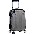 Photo 1 of Rockland London Hardside Spinner Wheel Luggage, Silver, Carry-On 20-Inch