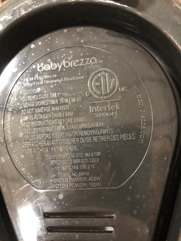Photo 5 of Baby Brezza One Step Glass Baby Food Maker – ***NOT TESTED***