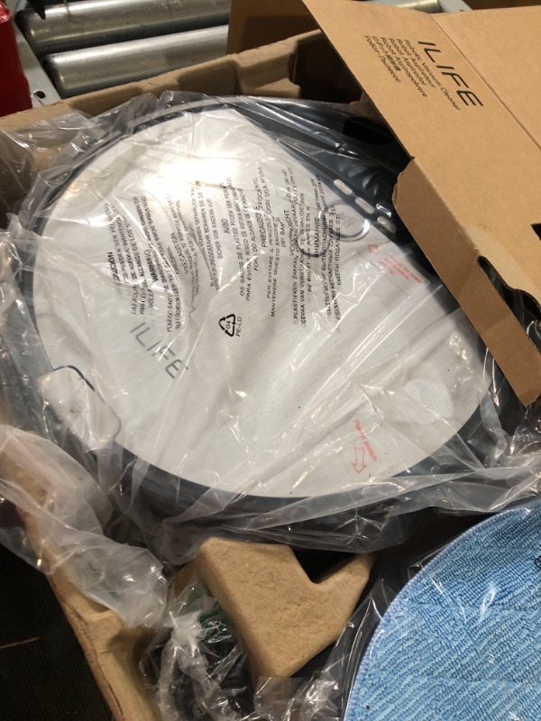 Photo 1 of * USED * 
ILIFE Robot Vacuum and Mop Combo - 2000Pa Strong Suction Robotic Vacuum Cleaner with LCD Display - 750ML Dustbin Smart App Automatic Vacuum Cleaner Robot for Carpet Hardwood Floors Pet Hair (V8s Pro)