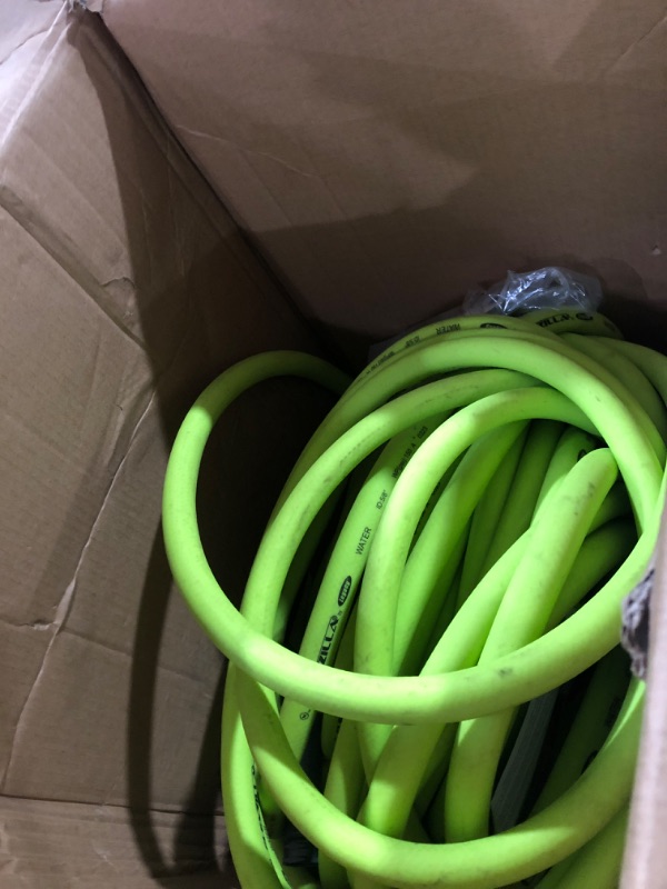 Photo 1 of * USED * 
Flexzilla HFZG5100YW Garden Lead-in Hose 5/8 in. x 100 ft, Heavy Duty, Lightweight, Drinking Water Safe, Green 5/8" x 100' (feet) Hose