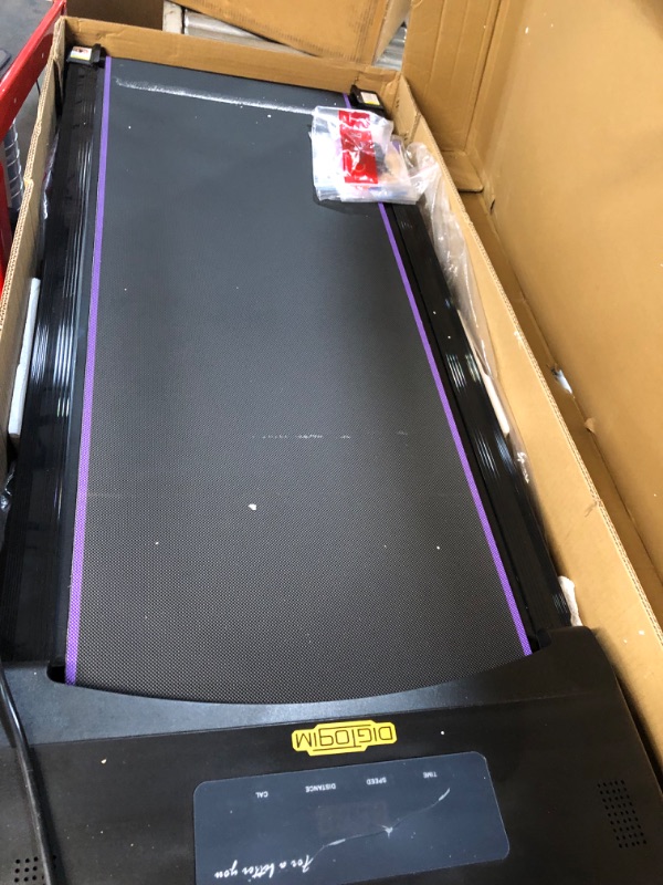 Photo 5 of Redliro Walking Pad Treadmill Under Desk, Portable Mini Treadmill with Remote Control, Bluetooth, 265lbs Max Black