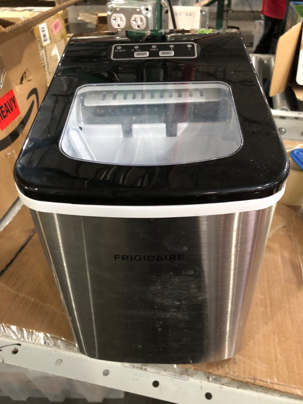 Photo 2 of **SEE NOTES**
Frigidaire Compact Countertop Ice Maker, Makes 26 Lbs. Of Bullet Shaped Ice Cubes Per Day, Silver Stainless