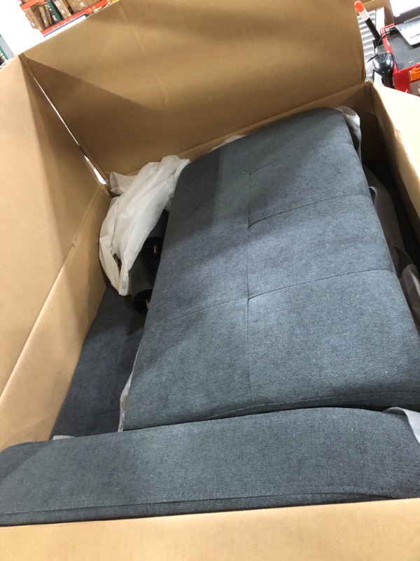 Photo 3 of **item incomplete**missing 1 of 2 boxes**
Convertible Upholsterd Sofa with Pull-Out Sleeper, Multi-Functional Adjustable Loveseat Bed,