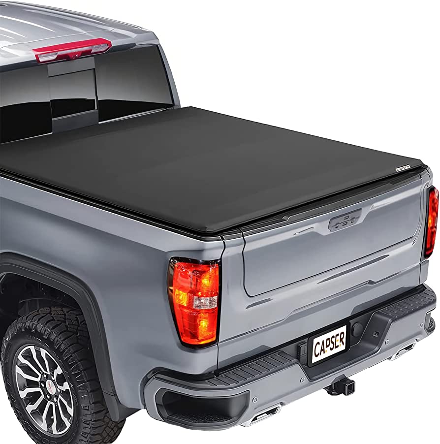 Photo 1 of CAPSER 5.8FT Soft Roll Up Truck Bed Tonneau Cover Fits 2019-2023 Chevy Silverado/GMC Sierra 1500 Fleetside 5.8 ft Bed(69.9") Soft Rollup 5.8ft