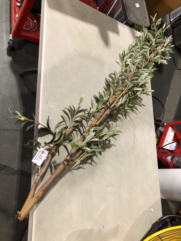 Photo 4 of ***BROKEN - SEE NOTES***
Nearly Natural 82” Artificial Olive Silk Tree Green