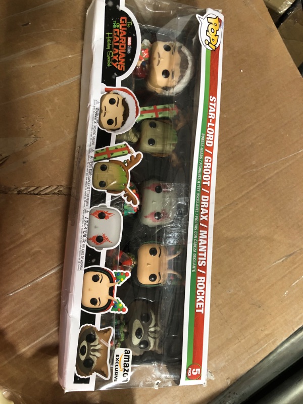 Photo 2 of Funko Pop! Marvel Holiday: Guardians of The Galaxy 5 Pack, Amazon Exclusive