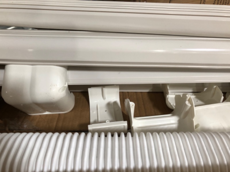 Photo 2 of  16.5Ft Mini Split Line Set Cover 4" PVC Line Cover Kit 