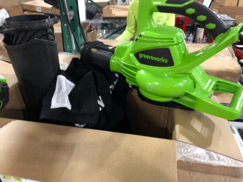 Photo 2 of (FOR PARTS) Greenworks 40V 185 MPH Variable Speed Cordless Leaf Blower/Vacuum