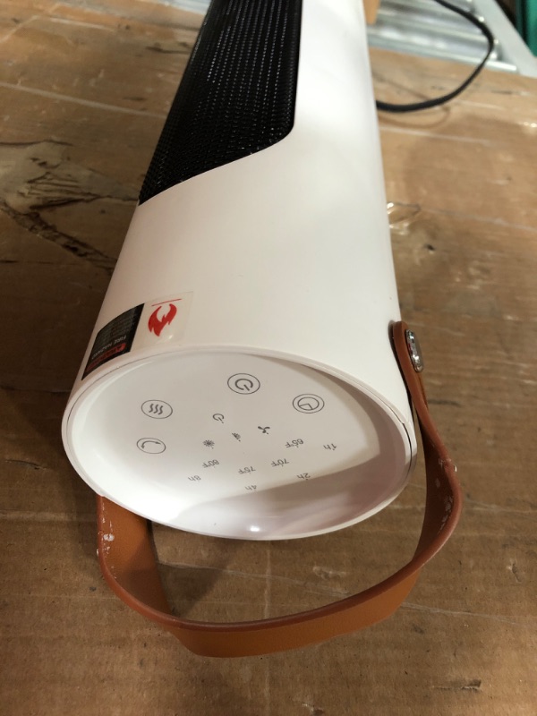 Photo 1 of **SEE NOTES**
Simple Deluxe 24-inch Tower Fan and Heater Combo, Electric Space Heater, Tower Heater with Remote, 1500W Indoor Space Heater with Oscillation, Overheating Protection, White 24"