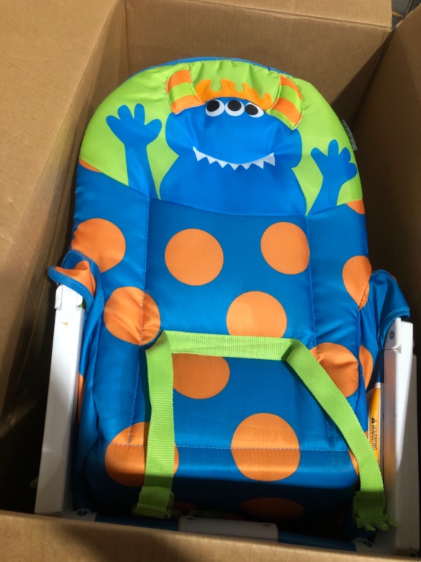 Photo 3 of Cosco Simple Fold Deluxe High Chair with 3-Position Tray (Monster Syd)