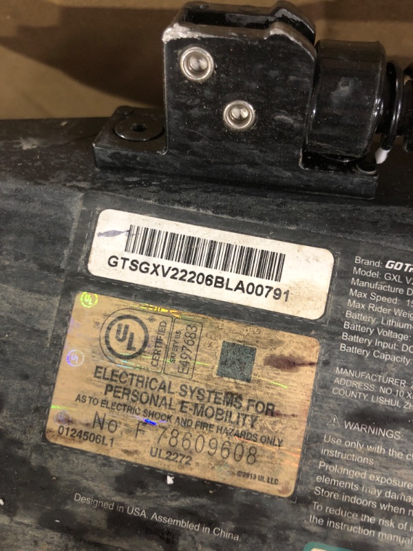 Photo 2 of (PARTS ONLY/MISSING PARTS)  Gotrax GXL V2 Commuting Electric Scooter - 8.5" Air Filled Tires - 15.5mph 
