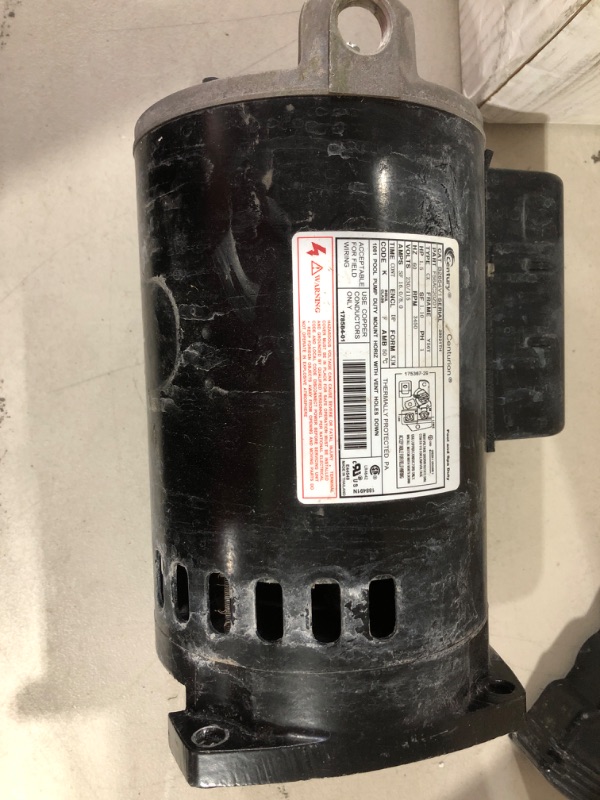 Photo 7 of ***motor is loud**does not work properly**sold for parts**
Square Flange Pool Motor Century B2854 1-1/2 HP, 3450 RPM, 8.0/16.0 Amps, 