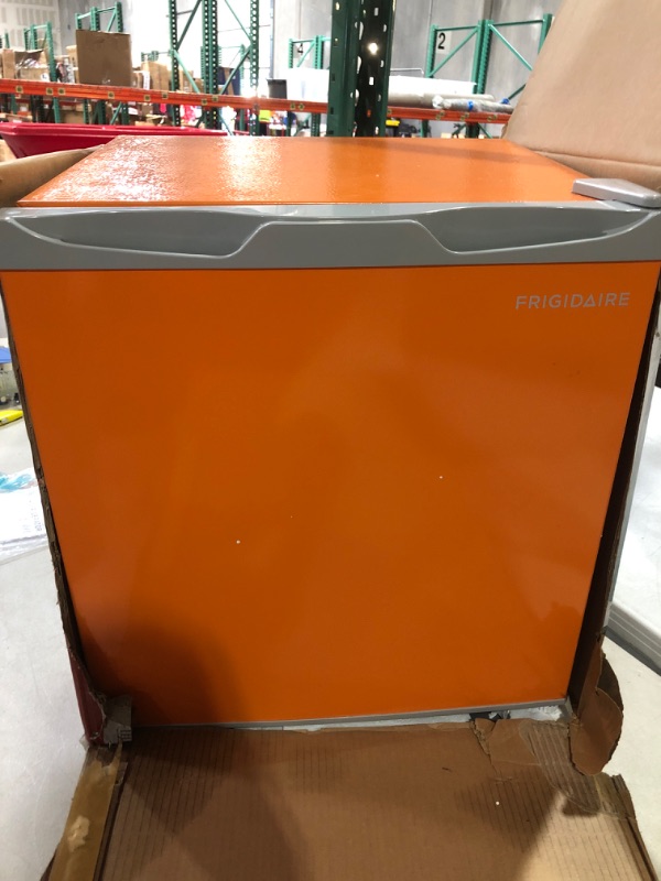 Photo 9 of * SEE NOTES* Frigidaire EFR115-ORANGE 1.6 Cu Ft Compact Fridge for Office, 