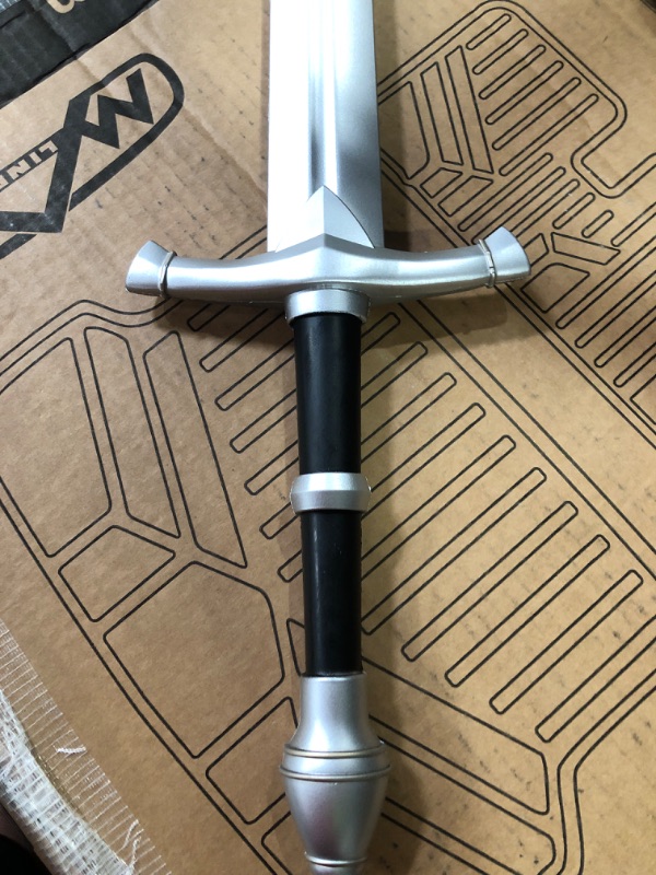 Photo 3 of 39" Foam Sword with Universal Black Sheath Included Perfect Halloween Costumes, Cosplay, Props, and Collections