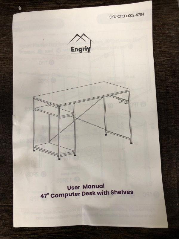 Photo 2 of 
Engriy Writing Computer Desk 47",