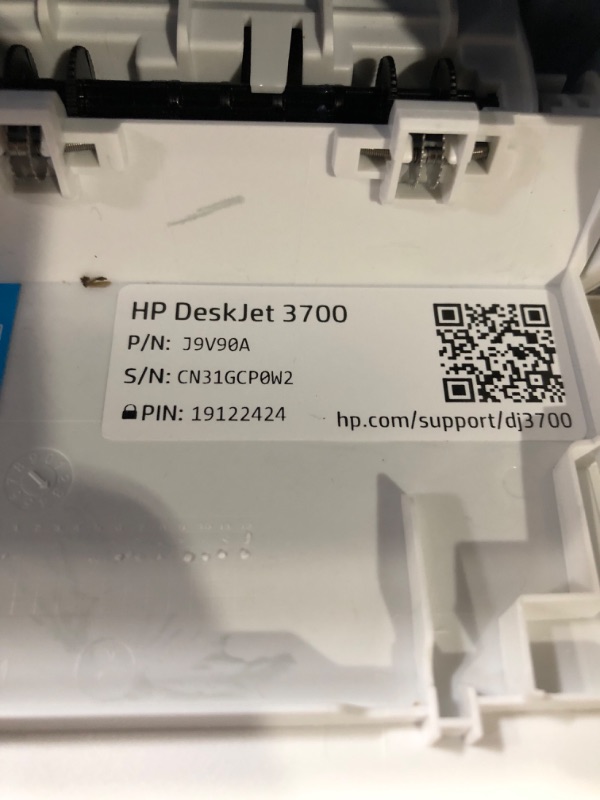 Photo 6 of HP DeskJet 3755 Compact All-in-One Wireless Printer - Blue Accent (J9V90A) 