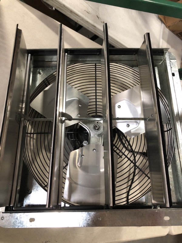 Photo 2 of 115V Wall-Mounted Variable Speed Shutter Exhaust Fan, 16"