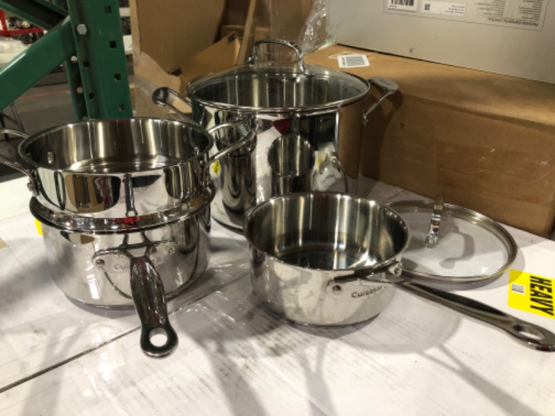 Photo 2 of * SEE NOTES* Cuisinart Chef's Classic Stainless Steel 11 Piece Cookware Set