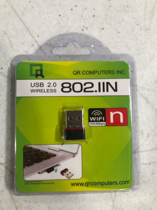 Photo 2 of USB WiFi Adapter - 150Mbps 802.11n Wireless Internet Dongle for PC + Mac by NET-DYN