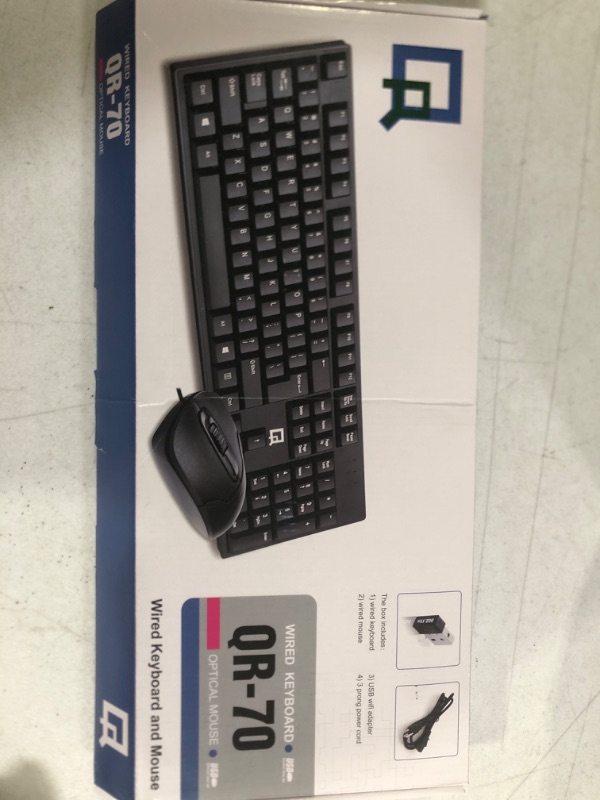 Photo 2 of Amazon Basics Low-Profile Wired USB Keyboard with US Layout (QWERTY), Matte Black