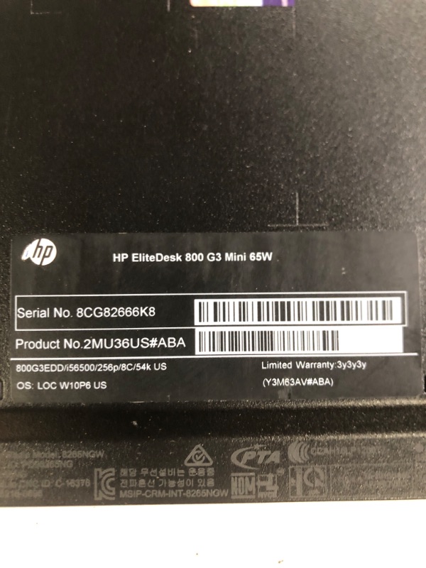 Photo 3 of HP New EliteDesk 800 G4 Business 1L Mini PC Desktop Computer, Intel Hexa-Core i5-8500T up to 3.5GHz, 16GB DDR4 RAM, 512GB PCIe SSD, WiFi Adapter, Ethernet, 2.31 lbs, Windows 11 Pro, BROAG HDMI Cable 16GB RAM, 512GB PCIe SSD