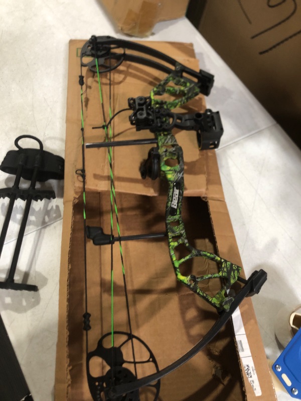 Photo 2 of Bear Archery Royale Ready to Hunt Compound Bow Package for Adults and Youth, 12”- 27” Draw Length, 5-50 Lbs Draw Weight, Up to 290 FPS, Limbs Made in USA, Limited Life-Time Warranty Right Hand Toxic