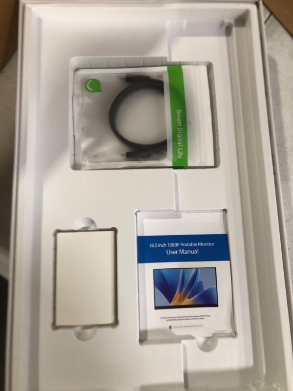 Photo 1 of UPERFECT Portable Monitor 18.5 inch 100% sRGB 1080P Portable Laptop Monitor w/Smart Cover, VESA & Speakers, Frameless IPS HDR Gaming Monitor USB-C HDMI Travel Second Monitor 18.5 inch Non Touch