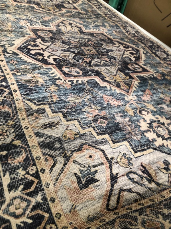 Photo 4 of  Navy/Multi Traditional Runner Rug 2'-6" x 7'-6"