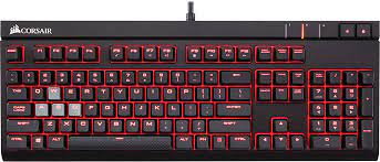 Photo 1 of Corsair Strafe RGB MK.2 Mechanical Gaming Keyboard - USB Passthrough - Linear and Quiet - Cherry MX Red Switch - RGB LED Backlit (Renewed)