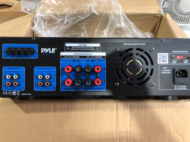 Photo 4 of Pyle Home Audio Power Amplifier System - 300W 4 Channel Theater Power Stereo Sound 